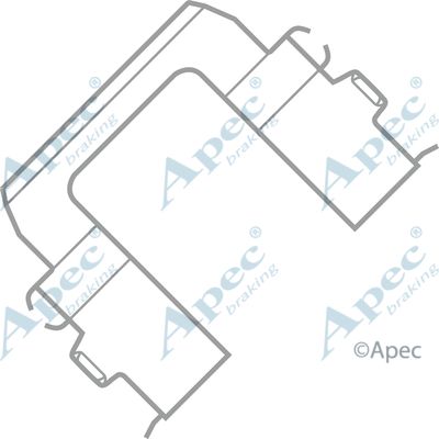APEC BRAKING Lisakomplekt, ketaspiduriklotsid KIT523